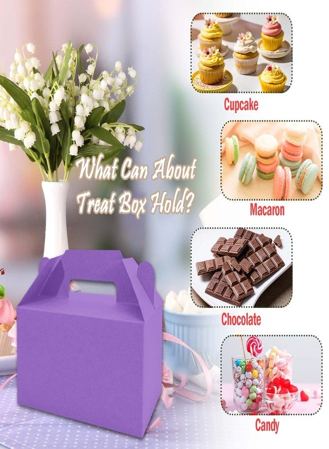 RVEAFA 24 Pack Small Party Favor Goodie Bag 4 Shades of Purple Gift Boxes for Snacks Candy Cookie Cake Toys Boxes for Purple Birthday Wedding Baby Shower Party Favors 6 x 6.5 x 3 inches - Image 4